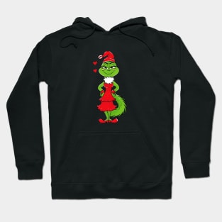 Grinch Cartoon Full of Christmas Cheer Hoodie